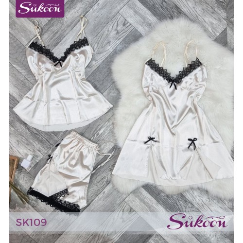 -Le Rêve Satiné en 3 psc -SK109