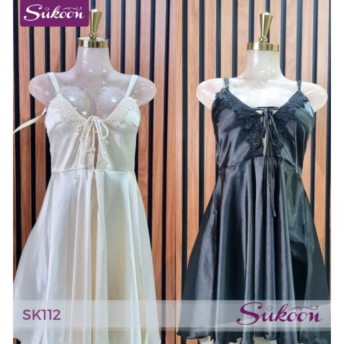-Robe en satin -SK112