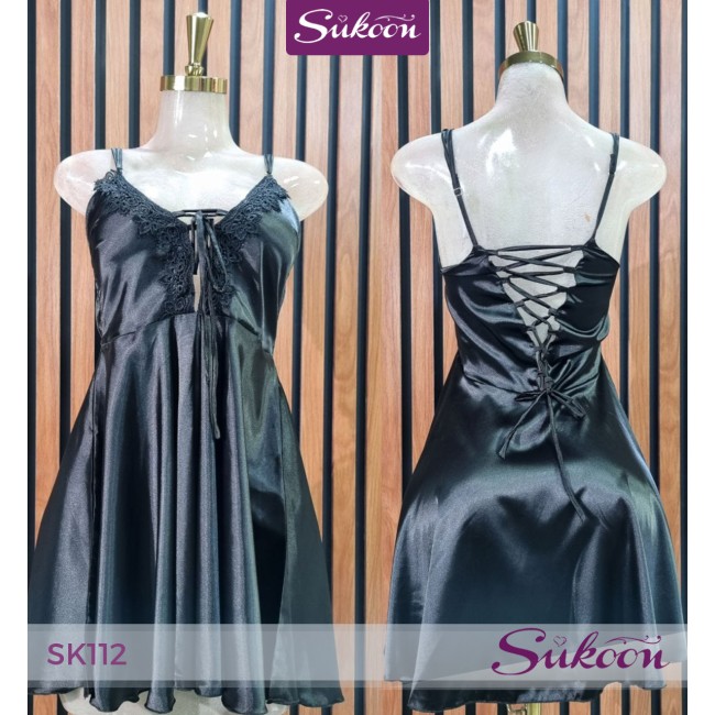 -Robe en satin -SK112