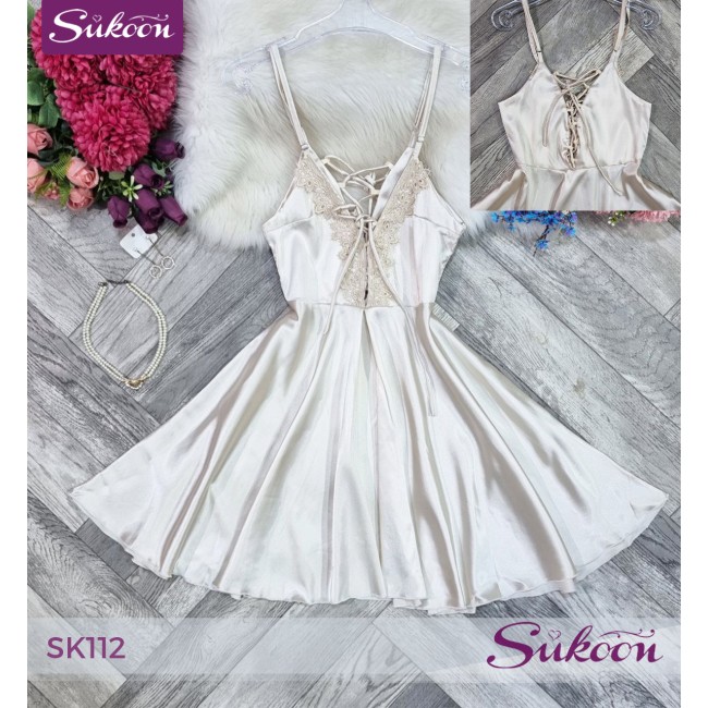 -Robe en satin -SK112