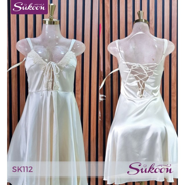 -Robe en satin -SK112