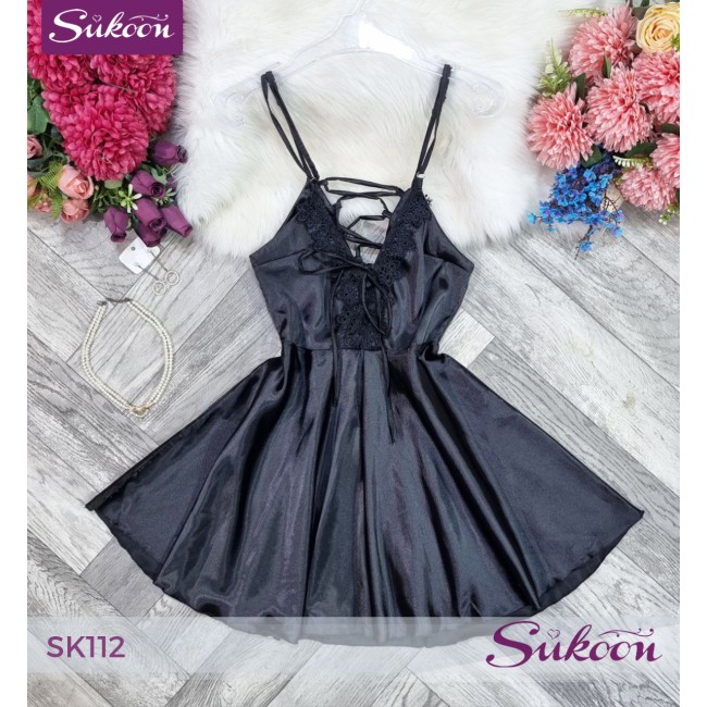 -Robe en satin -SK112