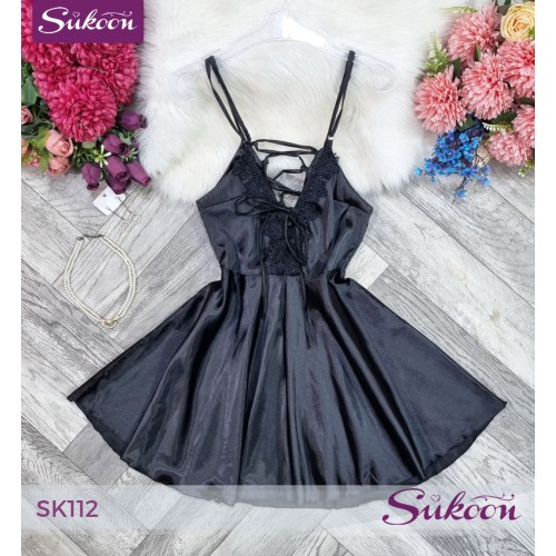 -Robe en satin -SK112