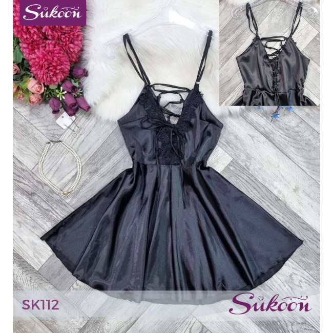 -Robe en satin -SK112
