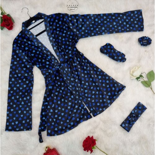 Ensemble pyjama décoré de "Petits Cœurs *EKDC7P*