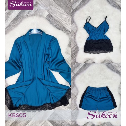 -Pyjama dentelle 3psc -KBS05