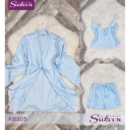 -Pyjama dentelle 3psc -KBS05