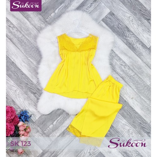 -Satin Dream Pyjama"-SK123" راحة أنثوية بلمسة من الرفاهية