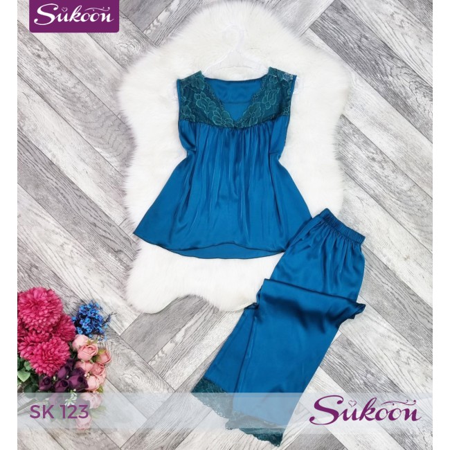 -Satin Dream Pyjama"-SK123" راحة أنثوية بلمسة...