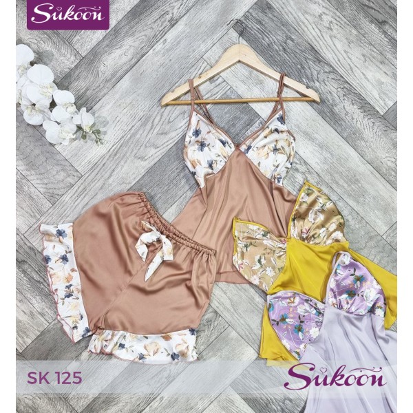 بيجاما قطعتين... أنوثة في أبسط تفاصيلها 🥰 -SK125-