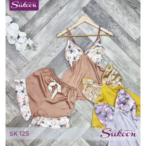 بيجاما قطعتين... أنوثة في أبسط تفاصيلها 🥰 -SK125-