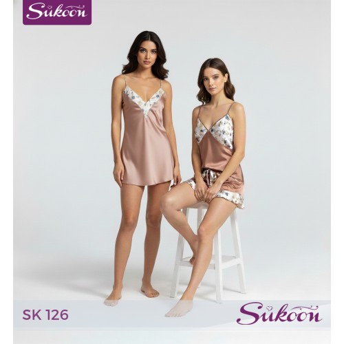 -Pyjama 3 psc”-SK126“ – 😍لأن الأناقة تبدأ من لحظة الراحة