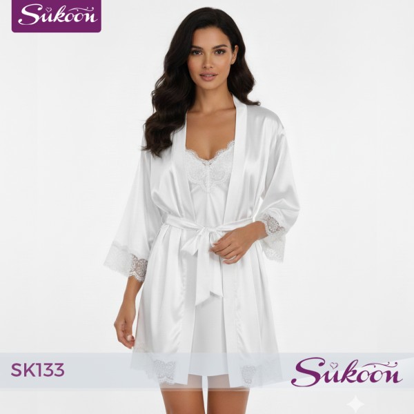 Désabillé Satiné نعومة الحرير مع لمسات دونتال -SK133-