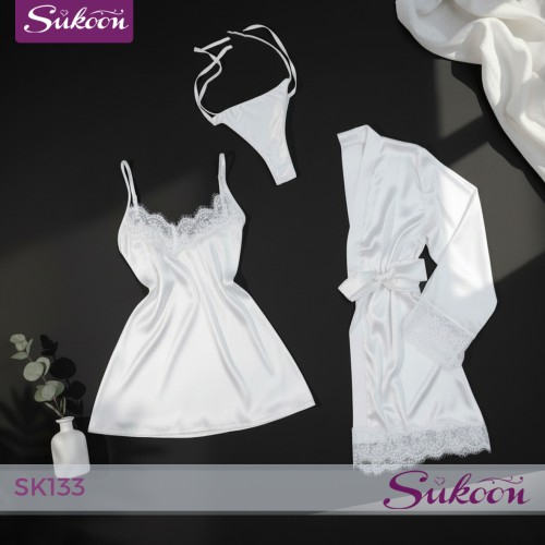 Désabillé Satiné نعومة الحرير مع لمسات دونتال -SK133-
