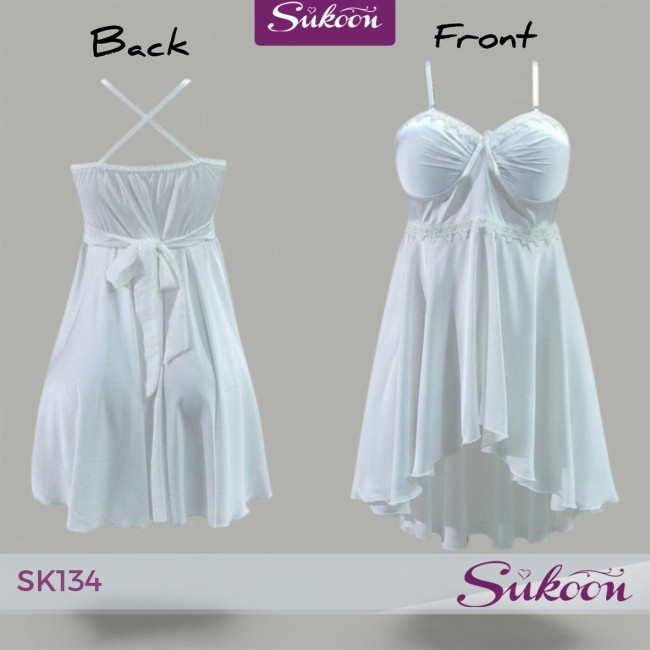 Désabillé Blanc Élégant 🤍بساطة راقية بلمسة...