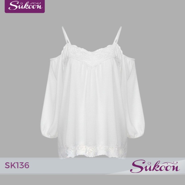 -White Elegance -SK136 🤍 أوتفيت أنثوي بتفاصيل...