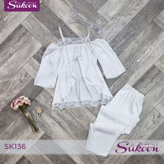 -White Elegance -SK136 🤍 أوتفيت أنثوي بتفاصيل...