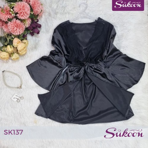 🖤✨ ديزابيي أسود… أنوثة راقية بتفاصيل دونتال تخطف الأنفاس ✨🖤-SK137-