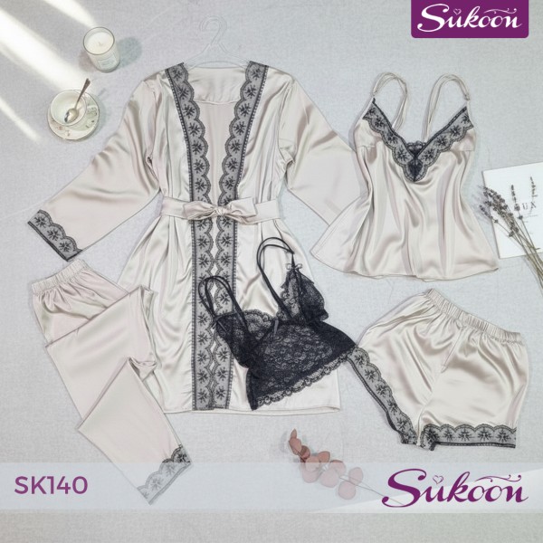 مجموعتك الكاملة لليالي دافئة… 5 قطع من النعومة -SK140-