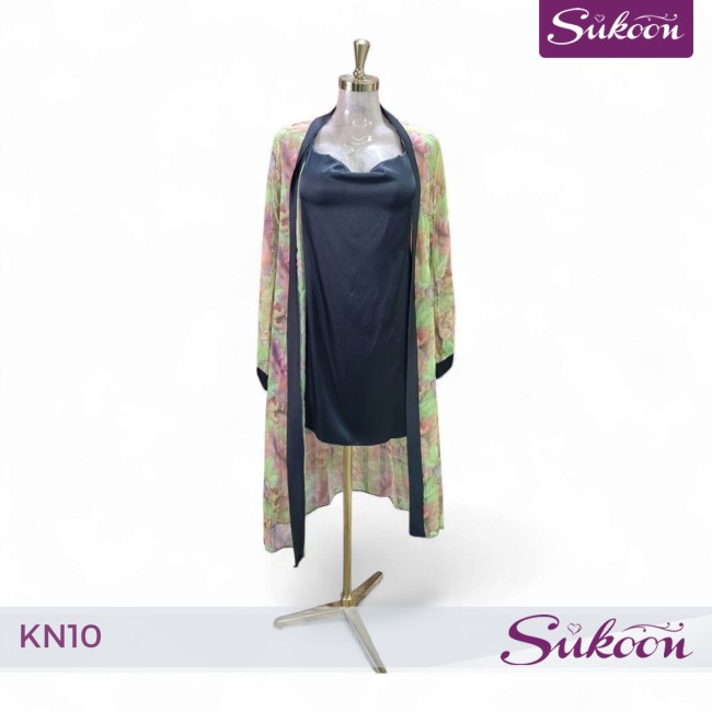 Déshabillé classic satin & voile  , أناقة...