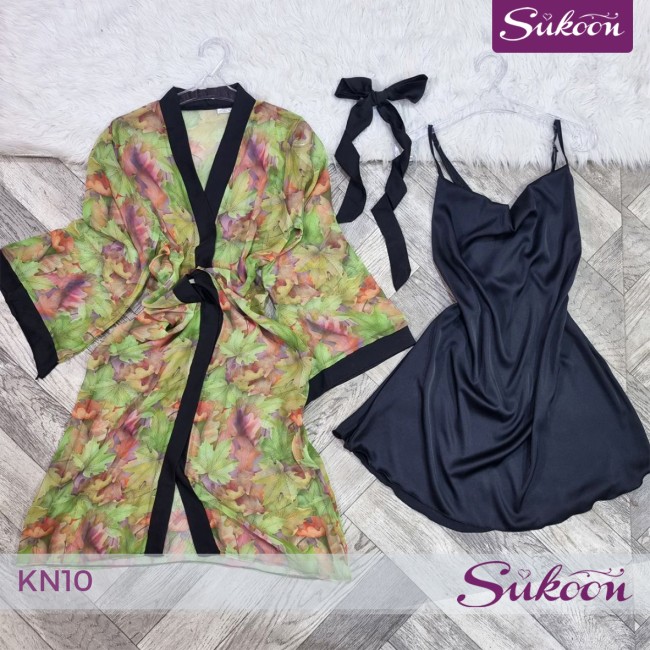 Déshabillé classic satin & voile  , أناقة...