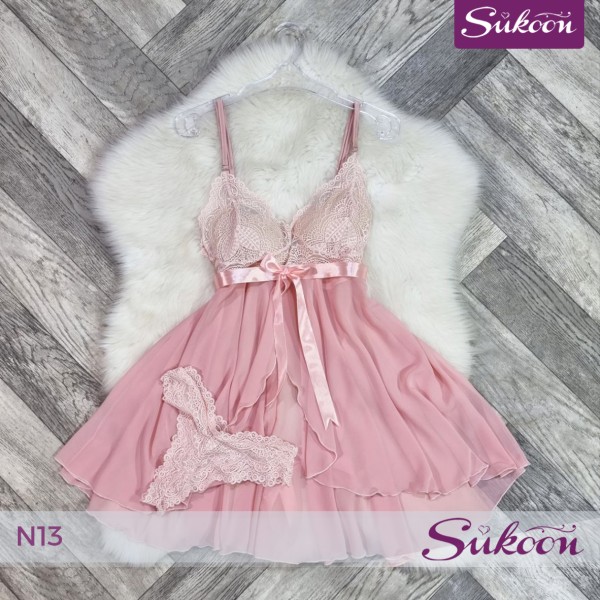 Nuisette dentelle & mousseline | أنوثة تنساب بنعومة -N13- 2