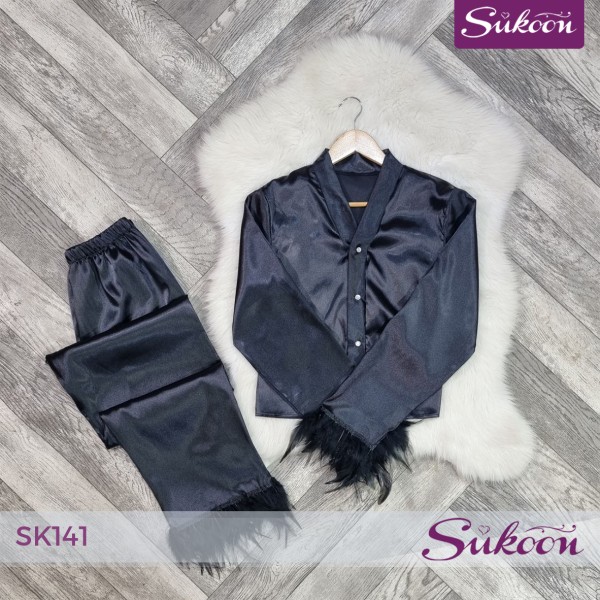 -Pyjama chic à plumes -SK141 2