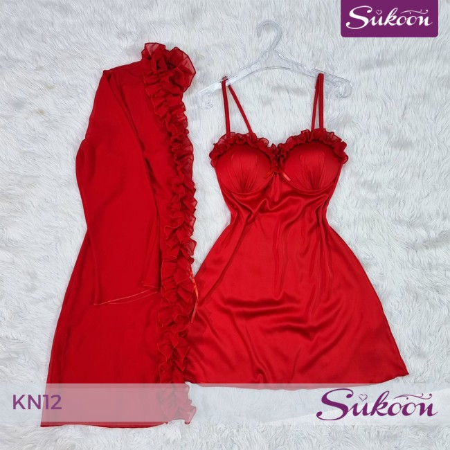 Déshabillé 2 pièces | أناقة متكاملة -KN12-