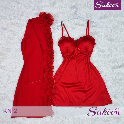 Déshabillé 2 pièces | أناقة متكاملة -KN12-