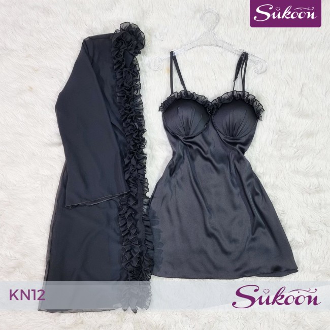 Déshabillé 2 pièces | أناقة متكاملة -KN12-