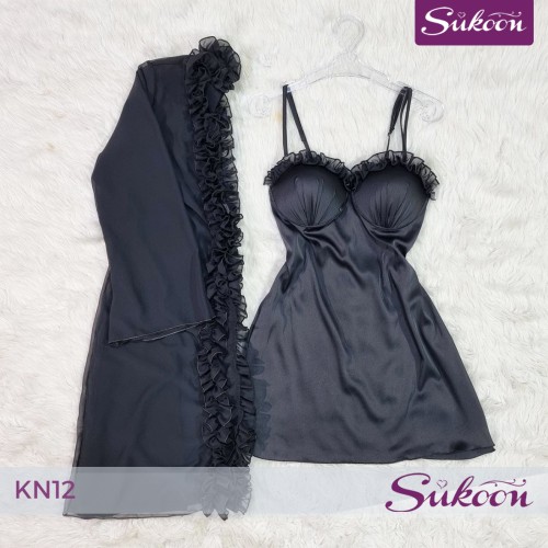 Déshabillé 2 pièces | أناقة متكاملة -KN12-