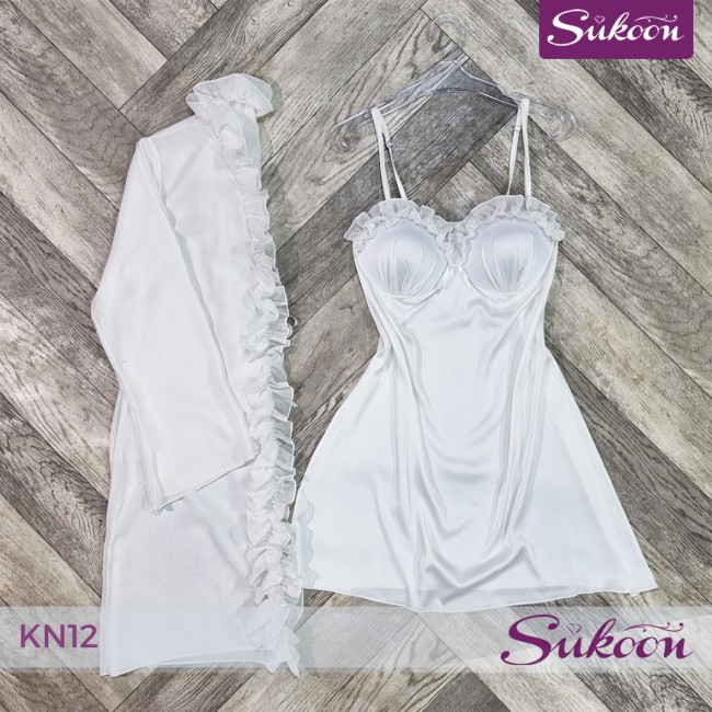 Déshabillé 2 pièces | أناقة متكاملة -KN12-