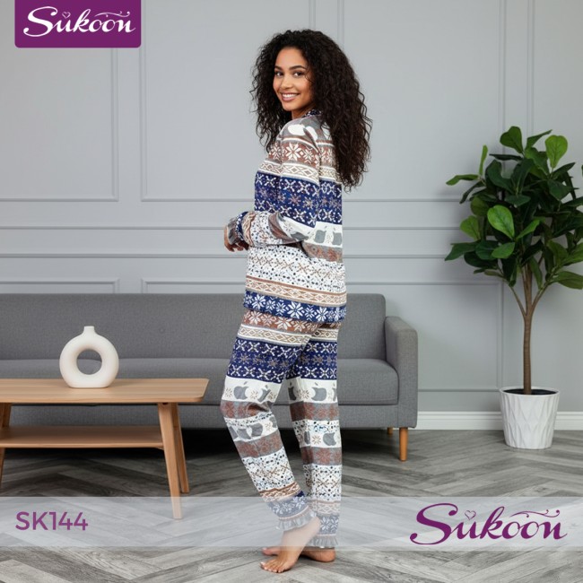 -SK144- بيجاما شتوية  confort & chaleur ❄️