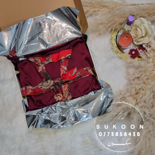 Ensemble pyjama en soie décorée -EGSG3-