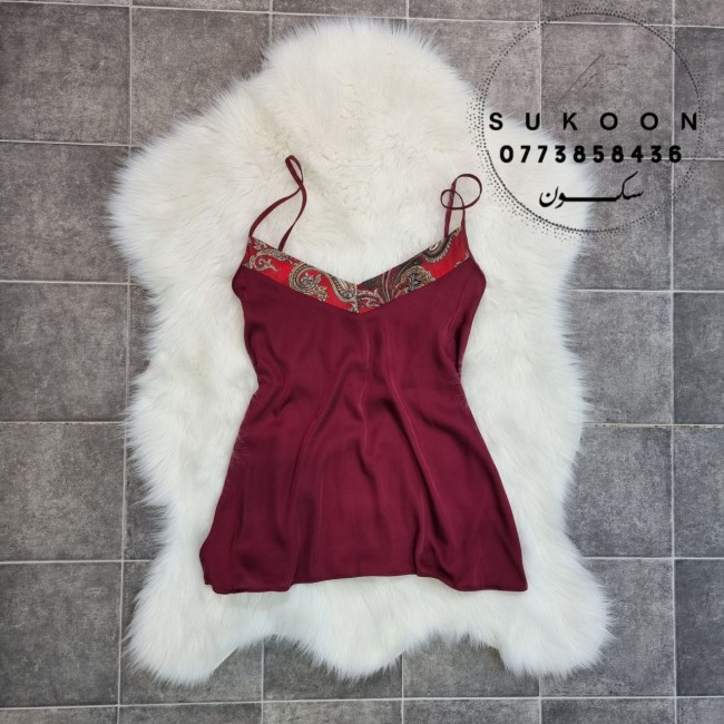 Ensemble pyjama en soie décorée -EGSG3-