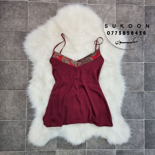 Ensemble pyjama en soie décorée -EGSG3-