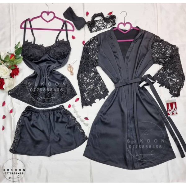 -Pyjamas Gupir et Satin 5pcs -SGU6P 2