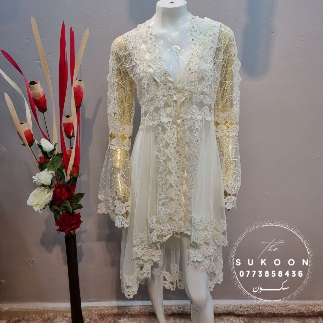 Déshabillé midi pour femme mariée