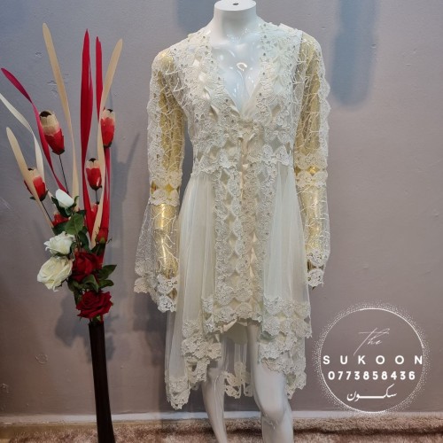 Déshabillé midi pour femme mariée